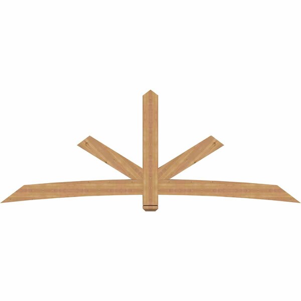 Ekena Millwork Alberta Smooth Timber Gable Bracket, Western Red Cedar, 108"W x 40"H x 3 1/2"D x 5 1/2"F, 9/12 Pitch GBW108X40X0406ALB00SWR - main